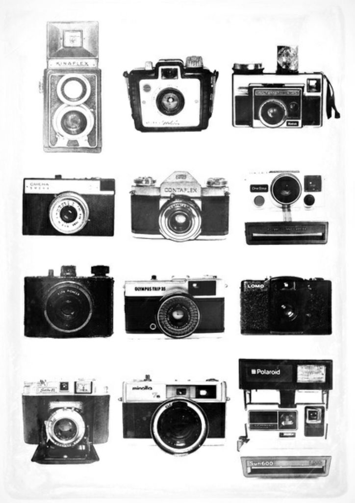 Camera, Vintage, And Photo Image - Hipster Drawings Camera - HD Wallpaper 