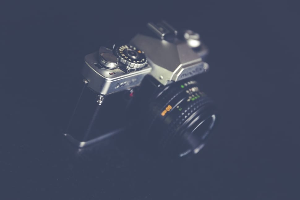 Black And Gray Vintage Camera Preview - Camera - HD Wallpaper 