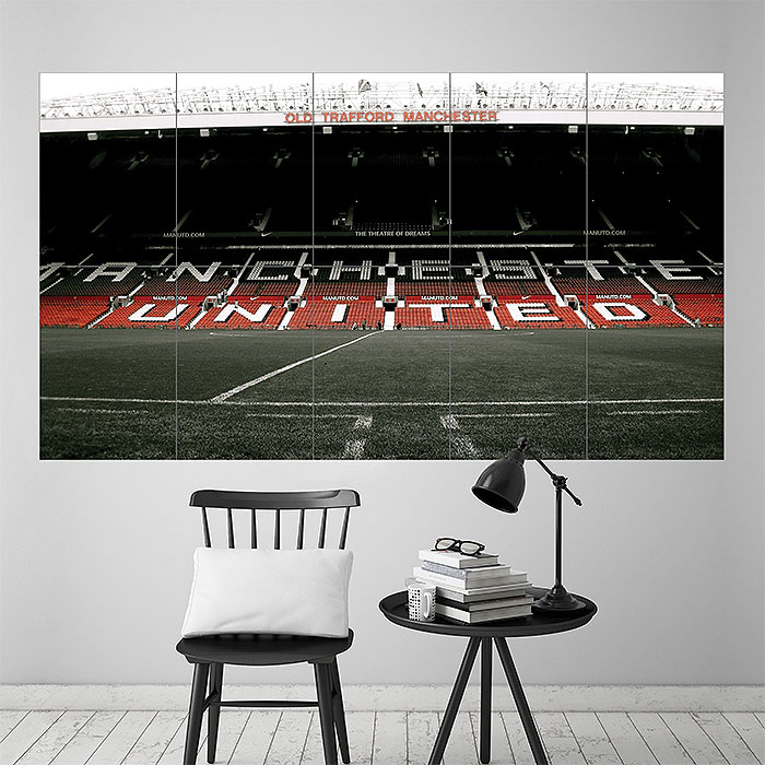 Old Trafford Stadium Football Soccer Block Giant Poster - Old Trafford Stadium Poster - HD Wallpaper 