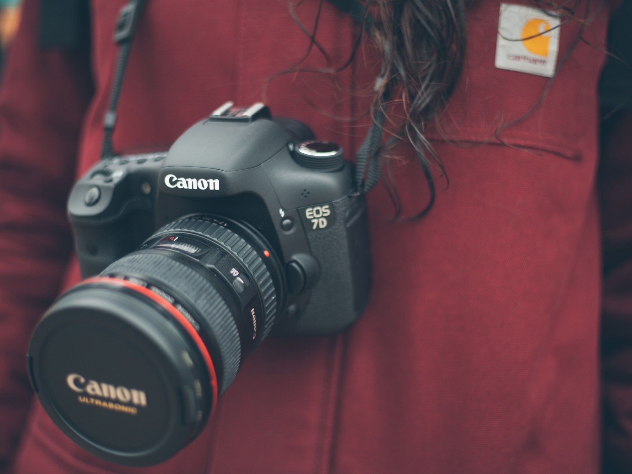 Canon Eos 7d, Camera, Photographer - Canon Camera On Laptop - HD Wallpaper 