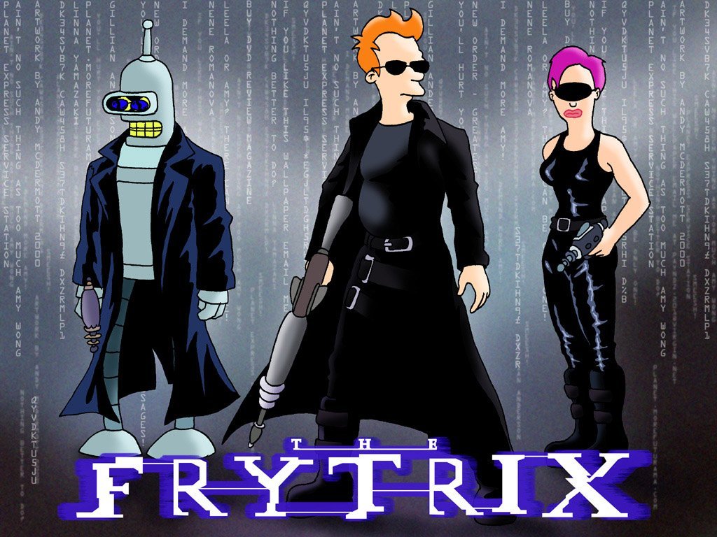 Futurama - Futurama Matrix - HD Wallpaper 