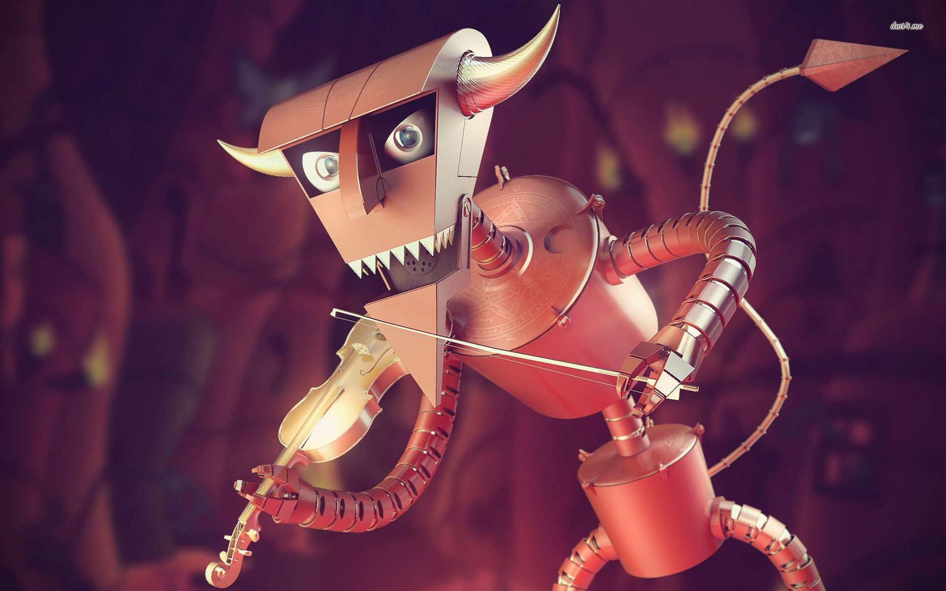 Futurama Robot Devil 3d - HD Wallpaper 