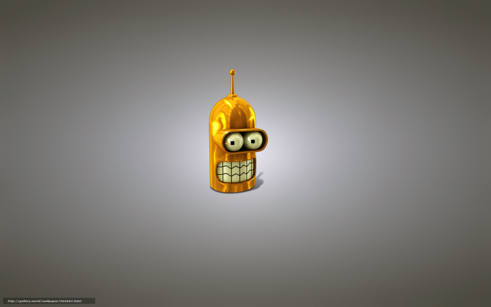 Download Wallpaper Futurama, Minimalism, Bender Bender - Illustration - HD Wallpaper 