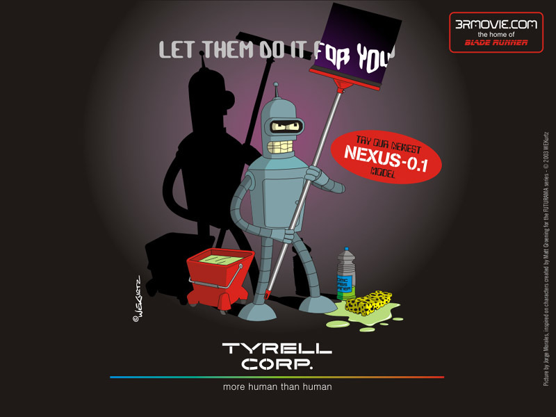 Bender - Blade Runner - HD Wallpaper 