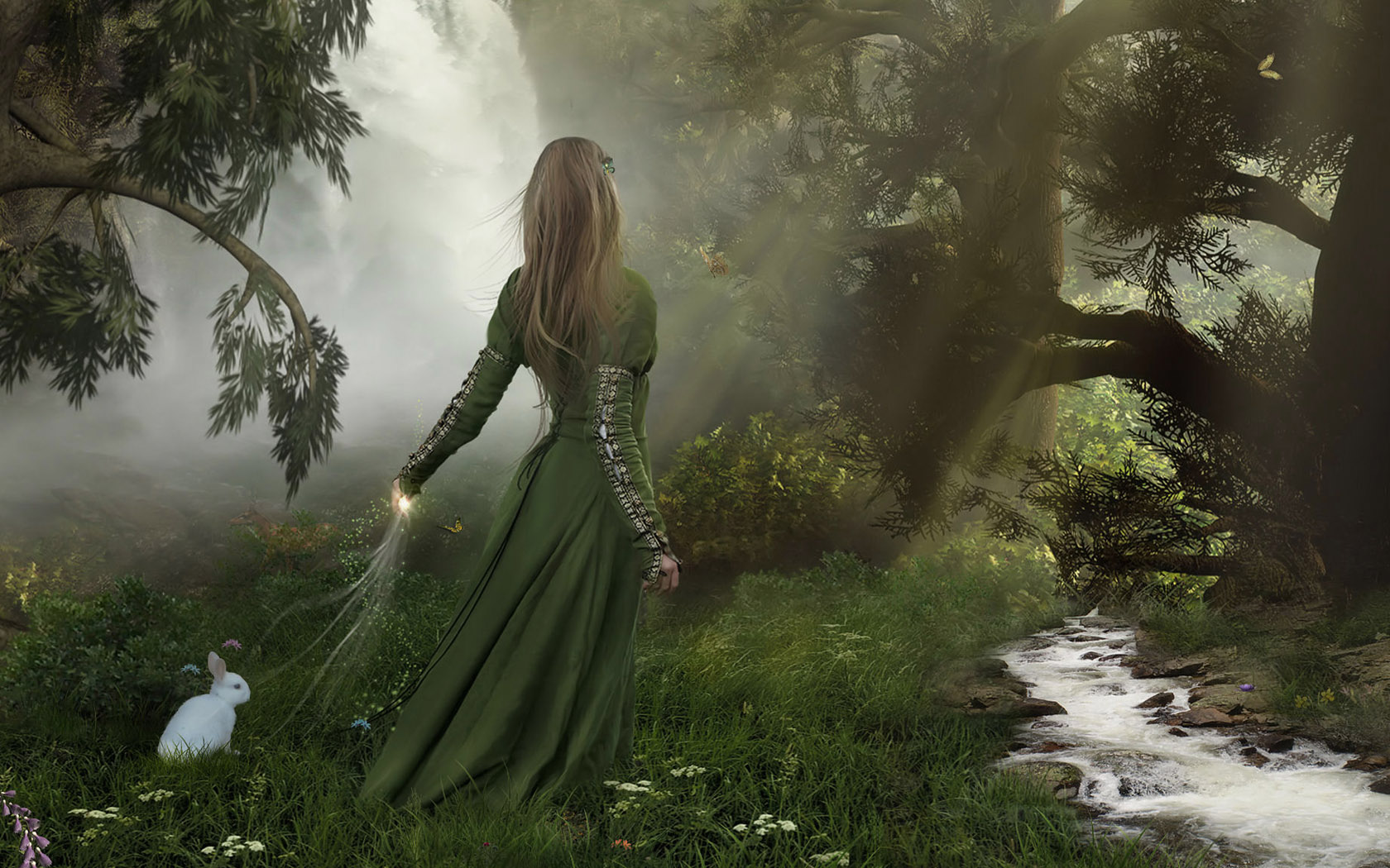 Titusboy Women - Fantasy Girl In A Forest - HD Wallpaper 