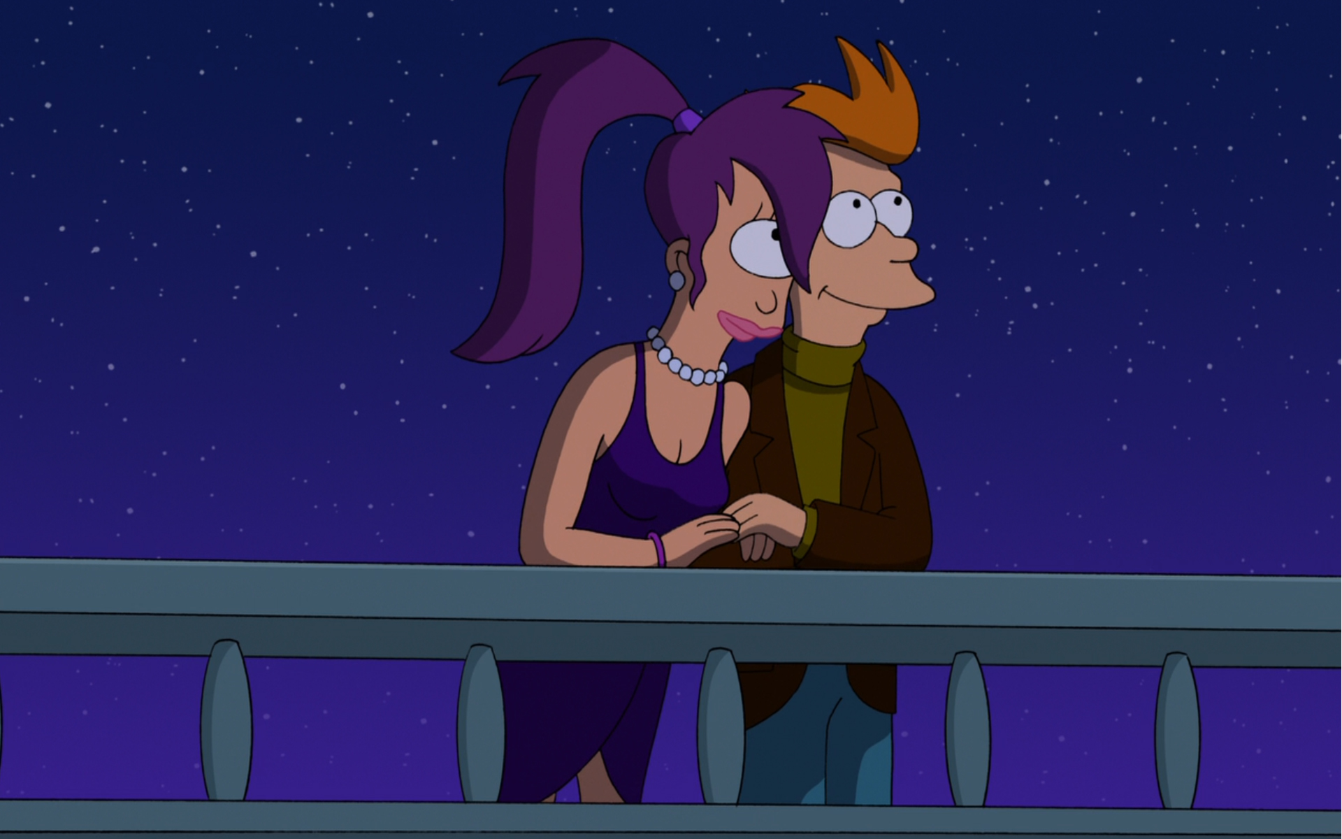 Philip J Fry And Leela - HD Wallpaper 
