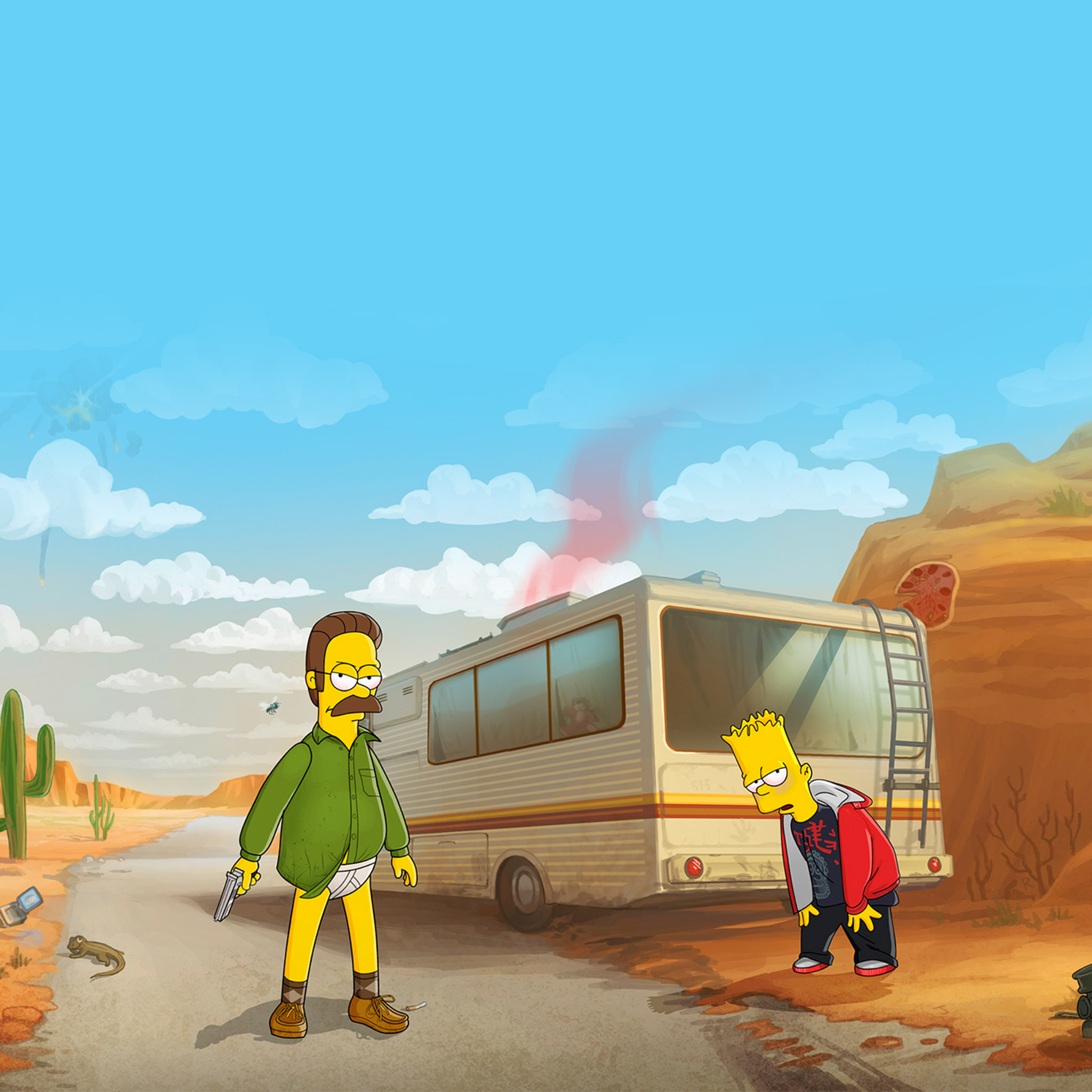 Breaking Bad Los Simpson - HD Wallpaper 