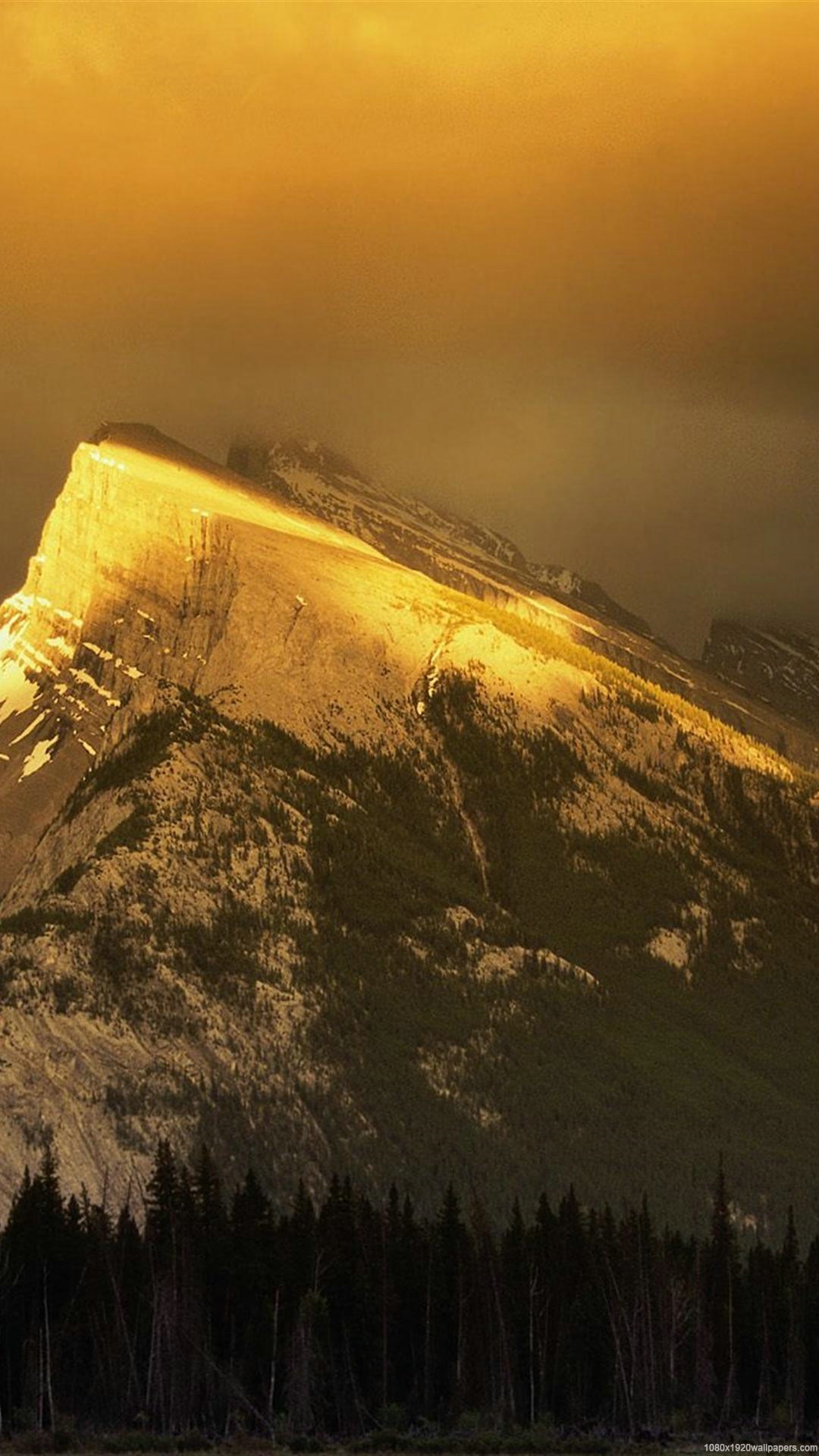 Mountain Gold Nature Wallpapers Hd - Mount Rundle - HD Wallpaper 