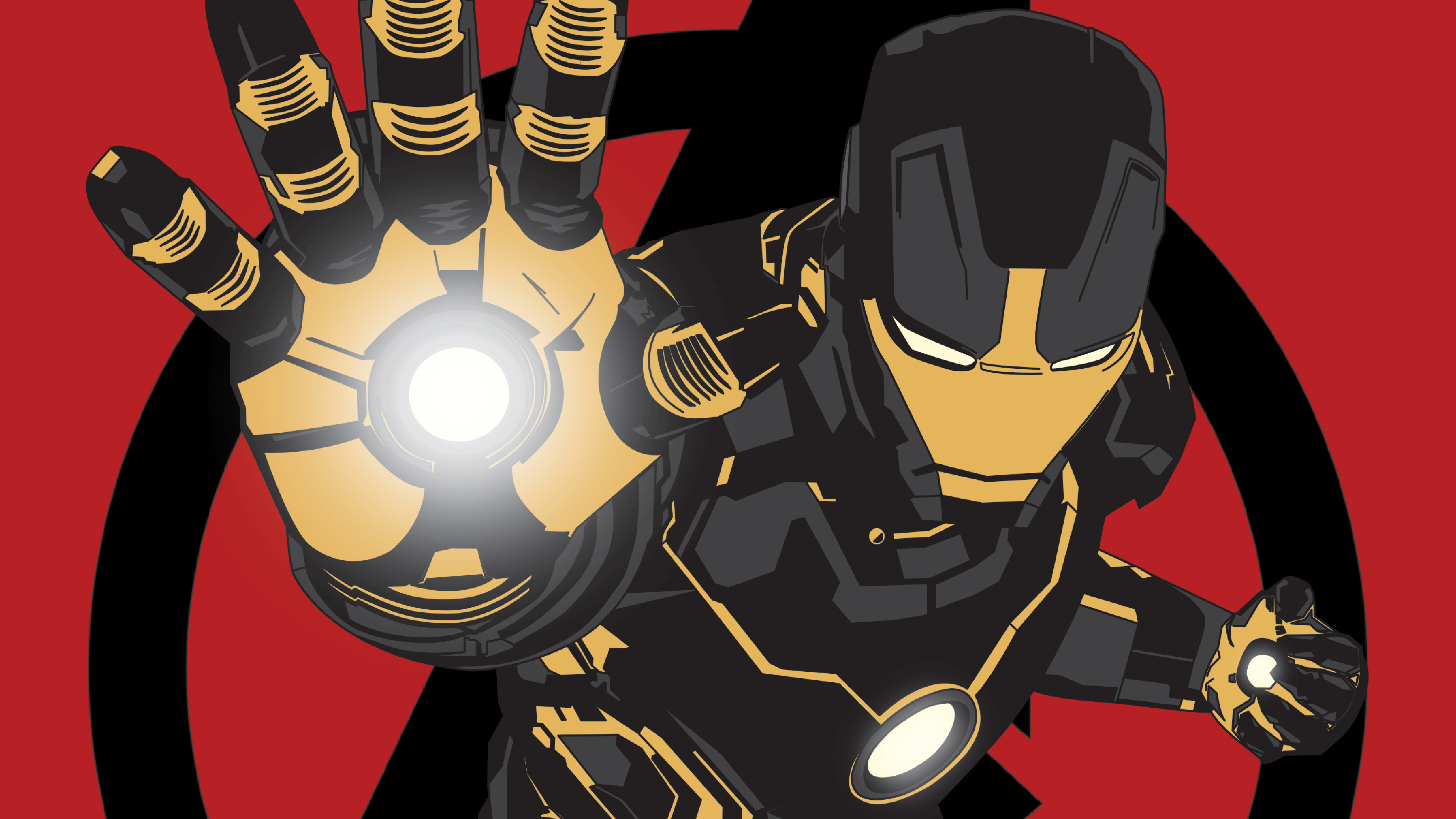 Iron Man Black X - HD Wallpaper 