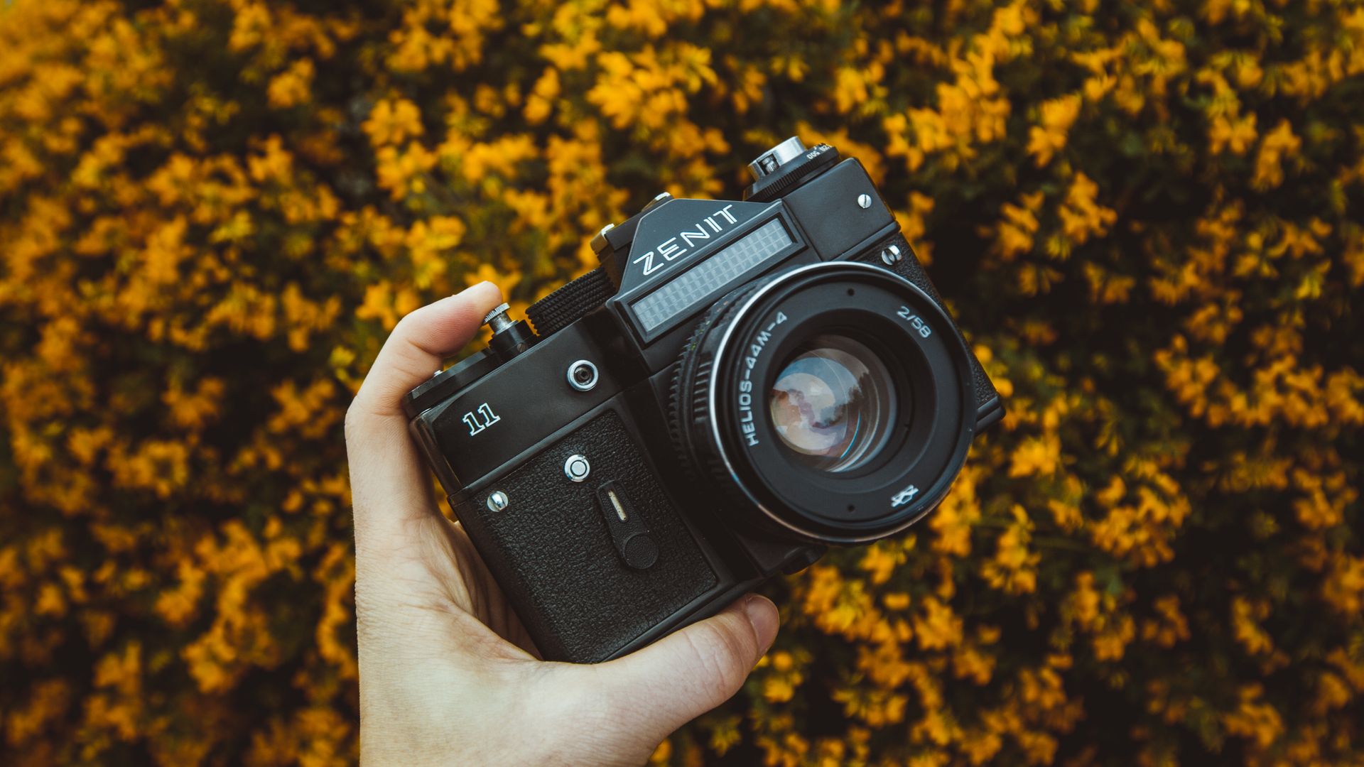 Zenit Dslr Camera In Hand - Camera - HD Wallpaper 