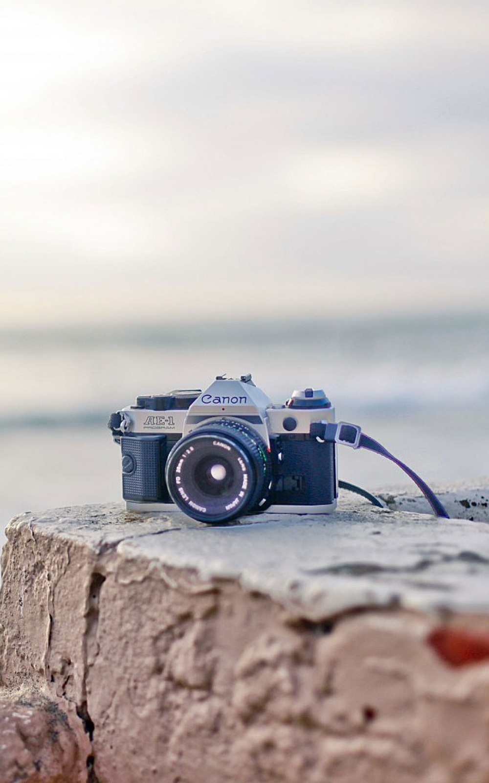 Canon Camera At The Beach - HD Wallpaper 