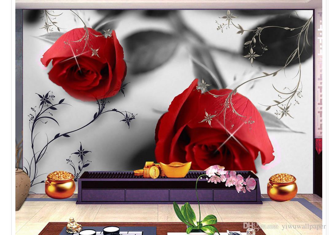 3d Wallpaper Black White And Red - HD Wallpaper 