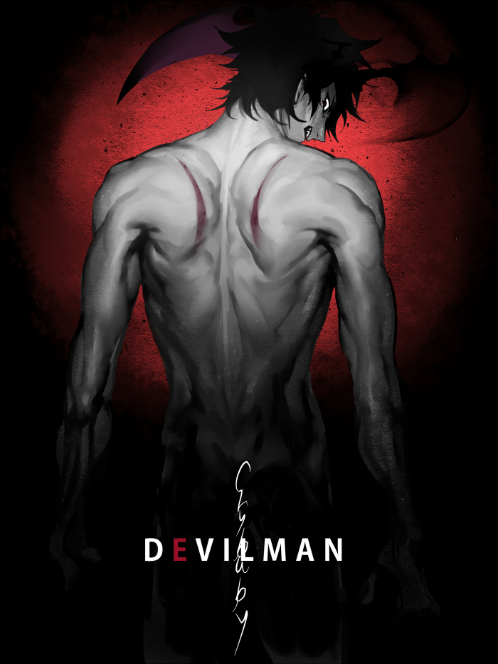 Devilman Crybaby Akira Fanart - HD Wallpaper 