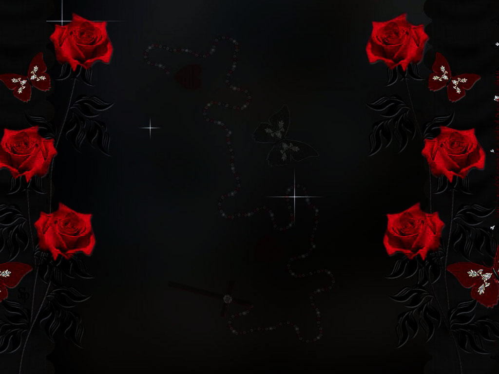 Red And Black Rose Wallpapers 11 Desktop Background - Background Black