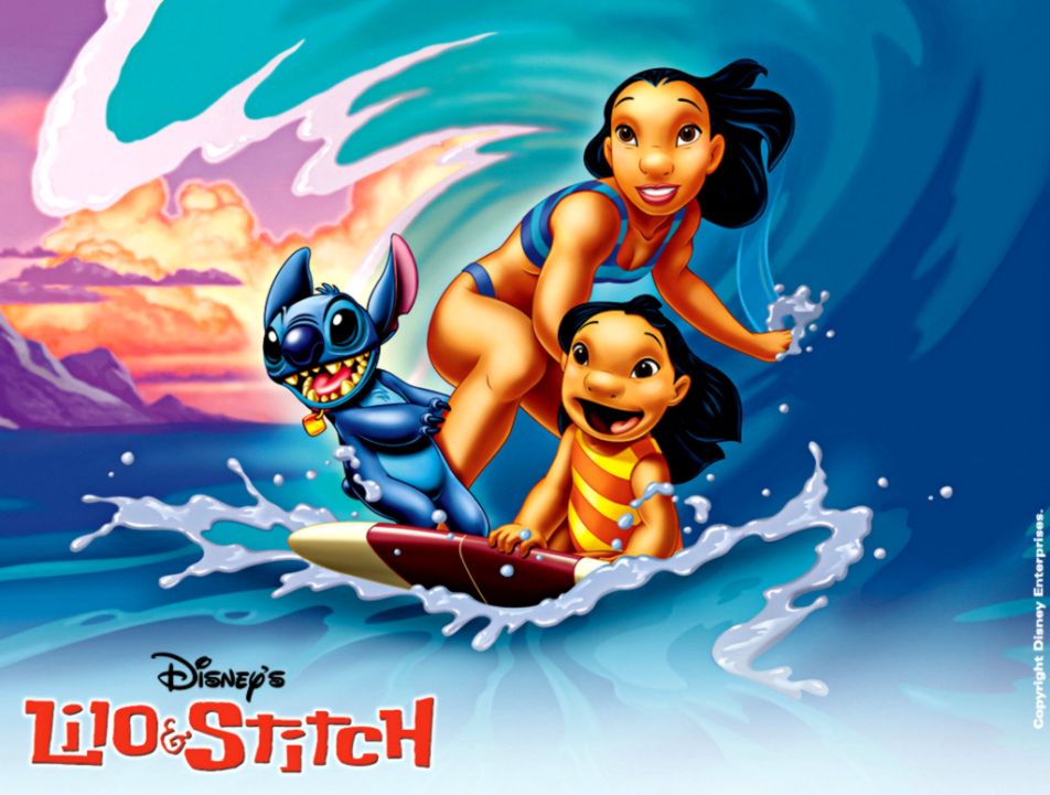 Lilo And Stitch Disney Cartoon Full Hd Image Wallpaper - Science Fiction Movies Disney - HD Wallpaper 