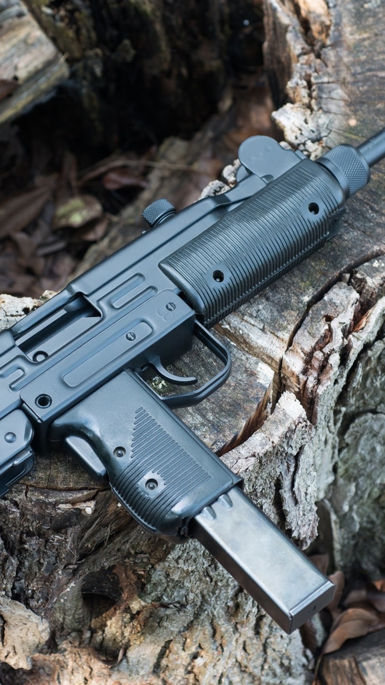 Iphone Wallpaper Uzi 9mm Machine Gun - Fondos De Pantalla Armas - HD Wallpaper 