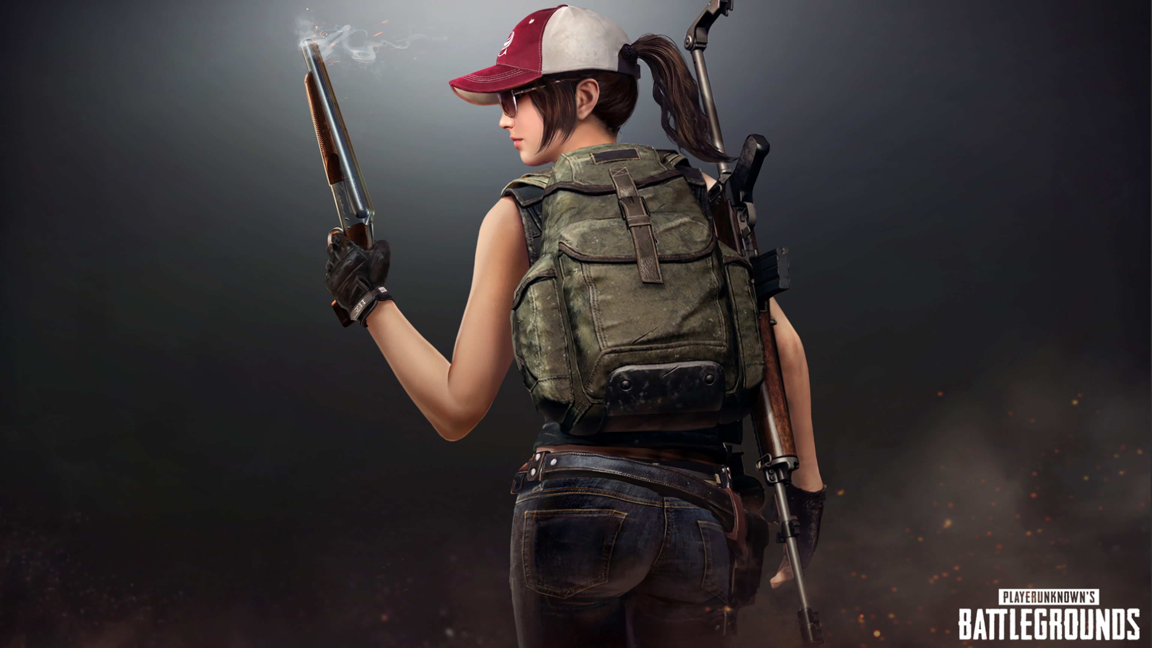 Pubg Shotgun Girl Playerunknown S Battlegrounds Pubg Wallpaper Girl 3840x2160 Wallpaper Teahub Io