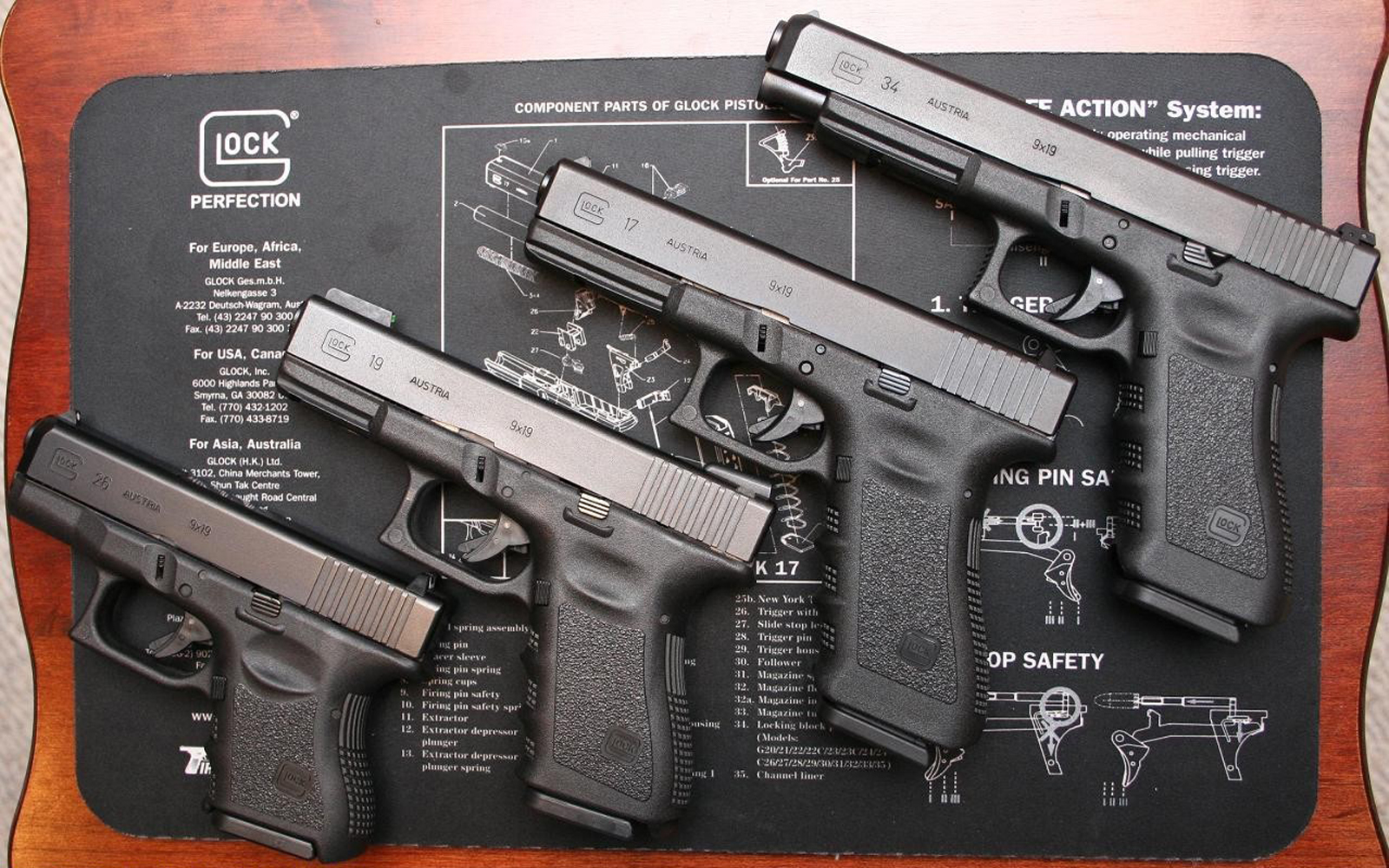 G17 Glock Gun Wallpaper - Glock 34 Size Comparison - HD Wallpaper 
