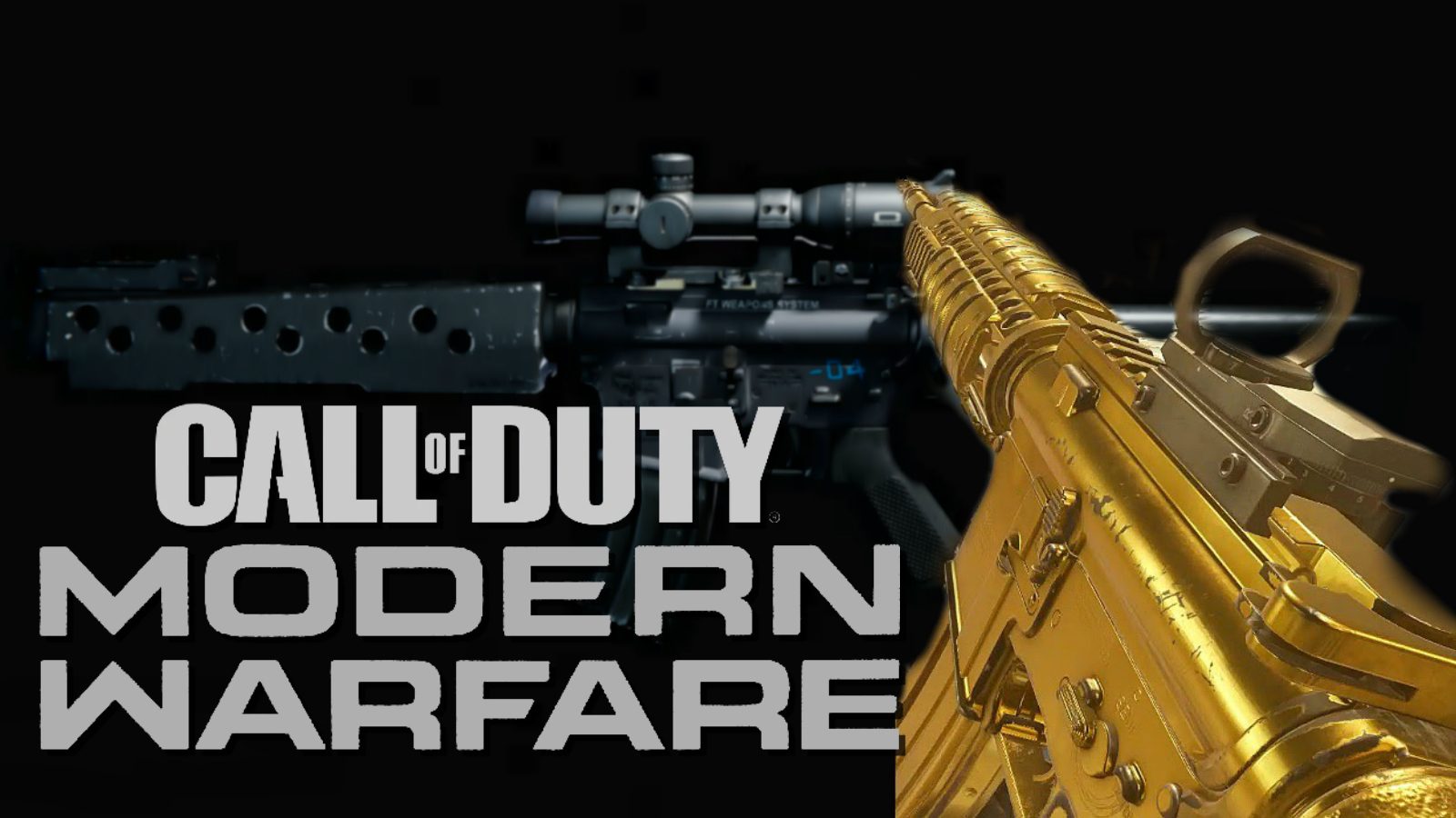 Call Of Duty Modern Warfare Gold Camo - HD Wallpaper 