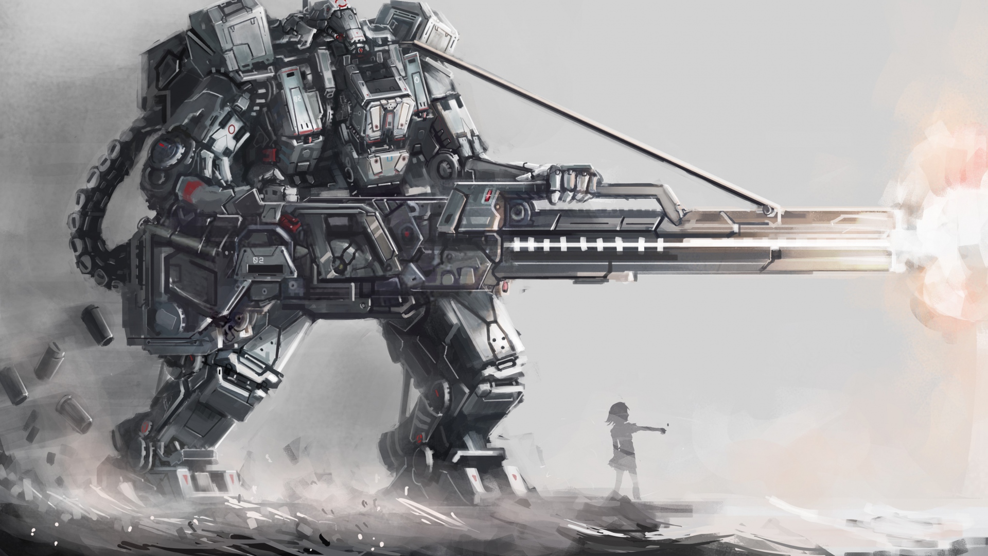 Sci Fi Giant Robot - HD Wallpaper 