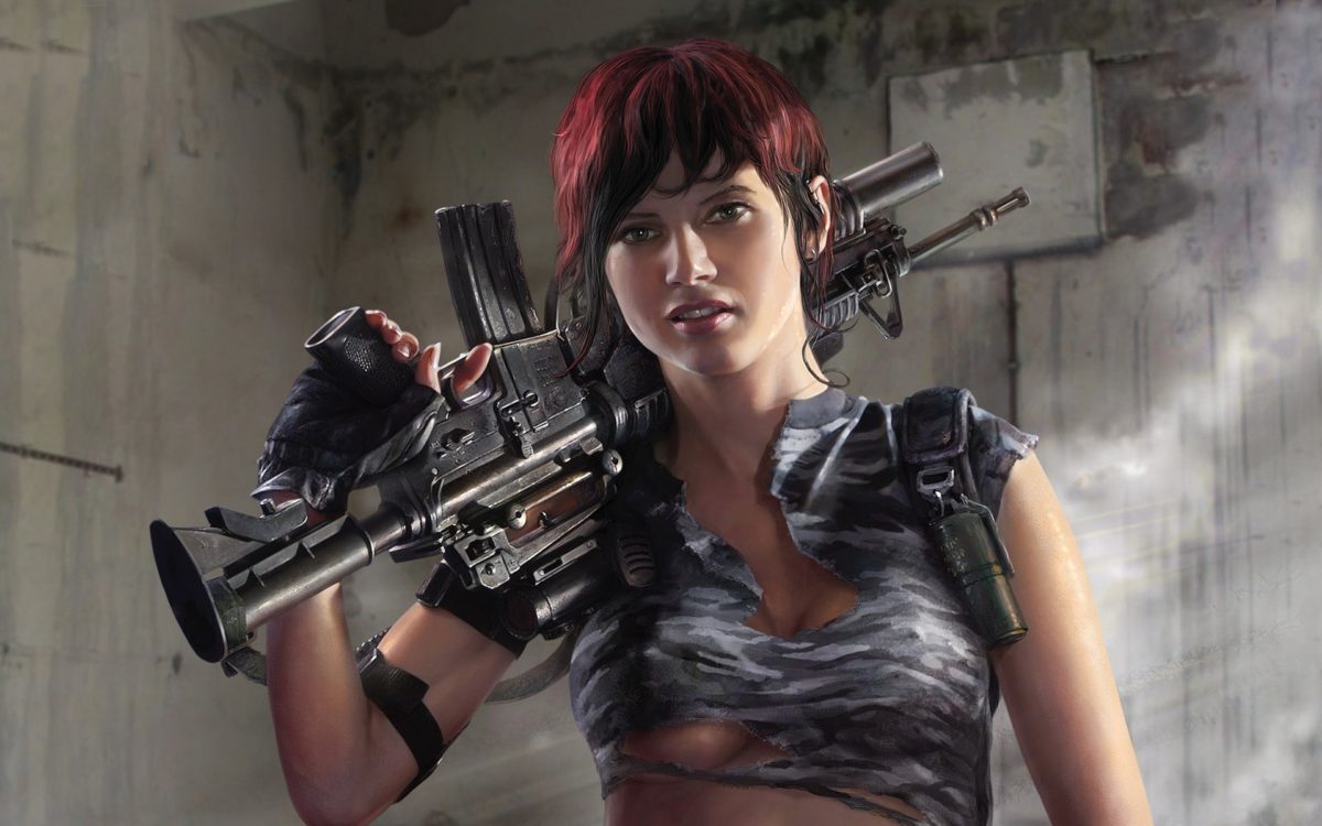Women Guns Wallpaper Women, Guns, Cgi, 3d, Girls - Girls With Guns - HD Wallpaper 