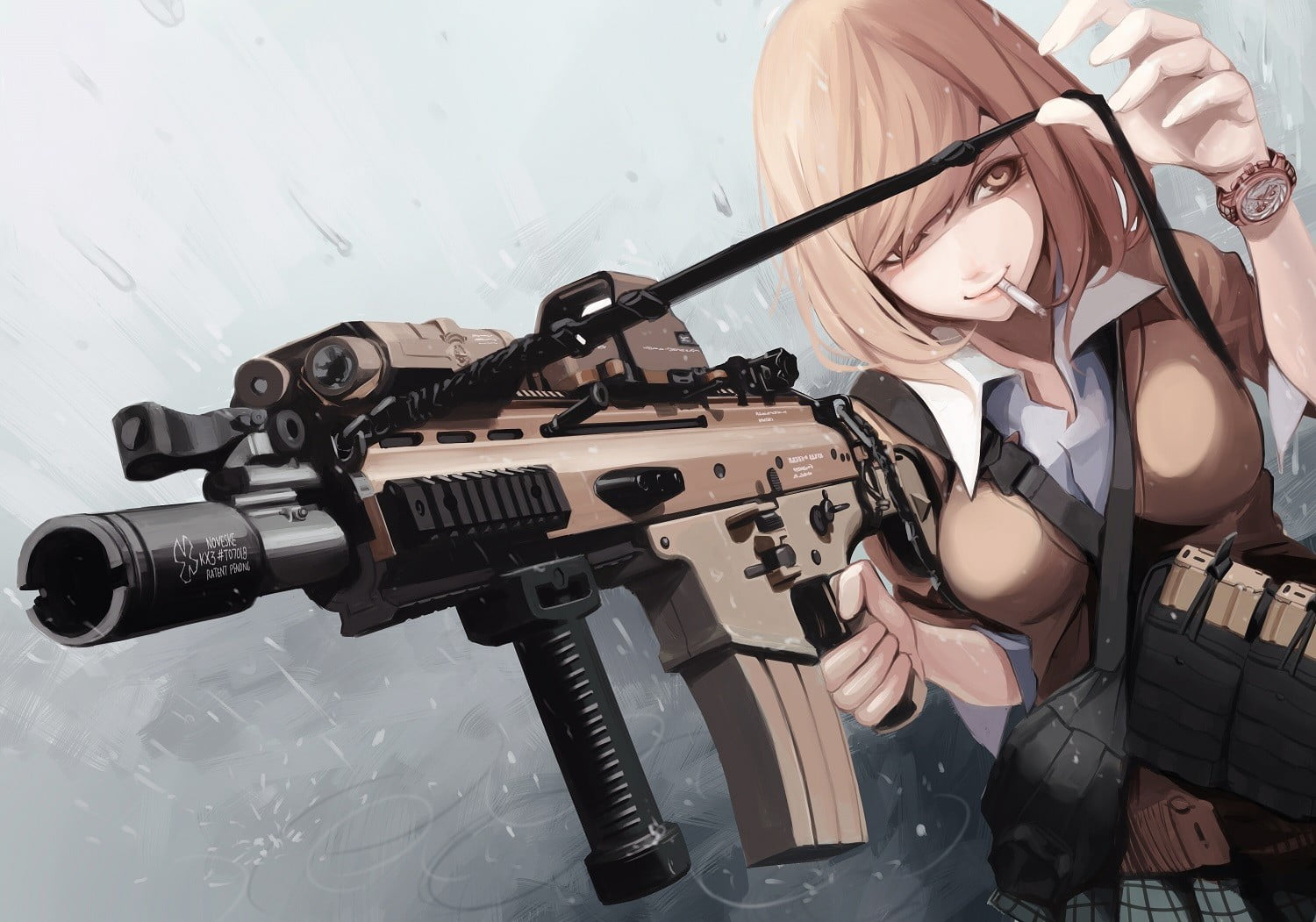 Anime Girls With Guns - HD Wallpaper 