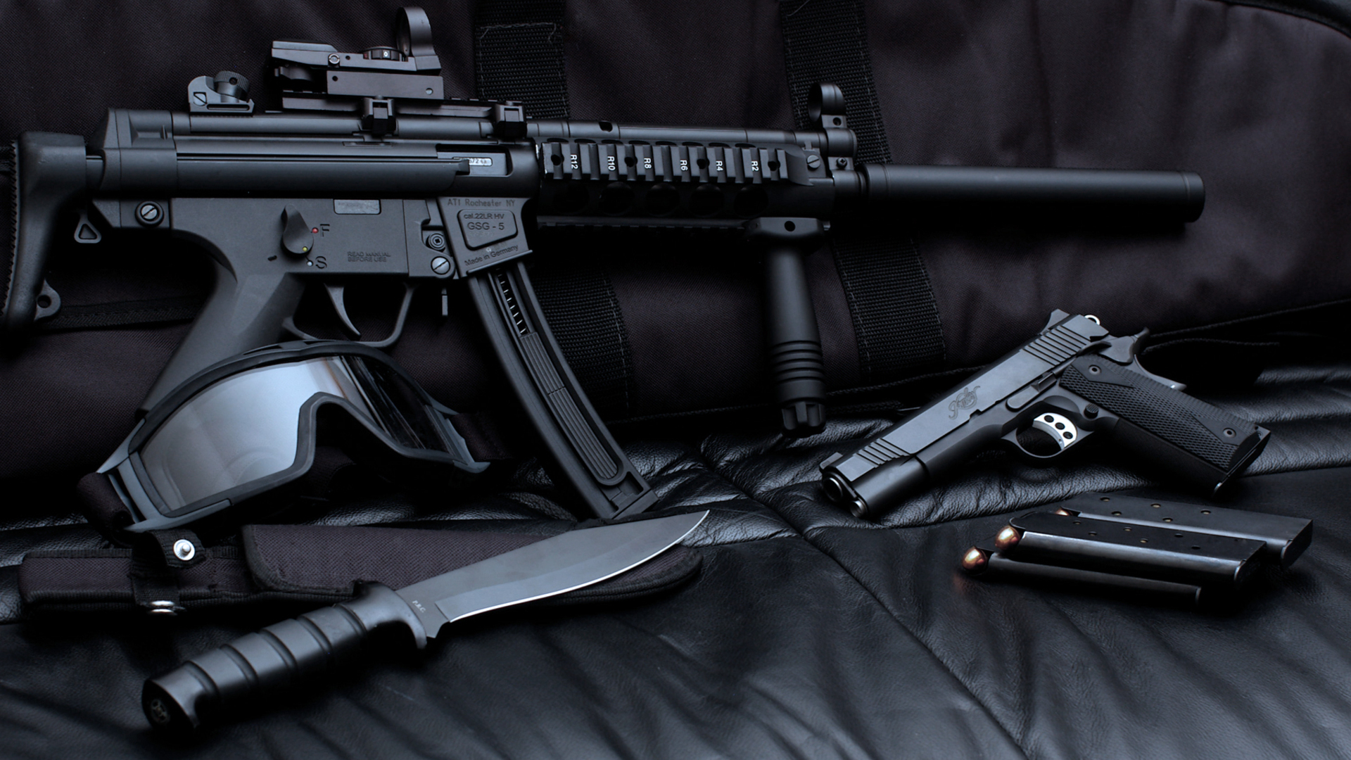 Sniper Gun Pistol Ammo Collection Wallpaper - Weapon Photography - HD Wallpaper 