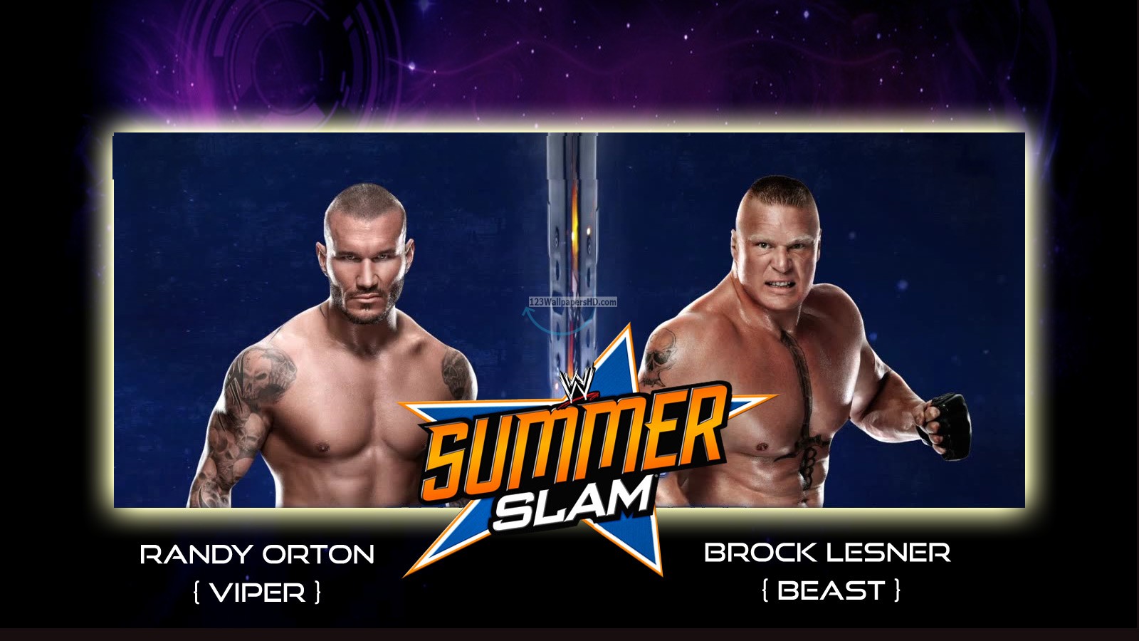 Brock Lesnar Vs Randy Orton Wallpaper - Brock Lesnar Vs Randy Orton Hd - HD Wallpaper 