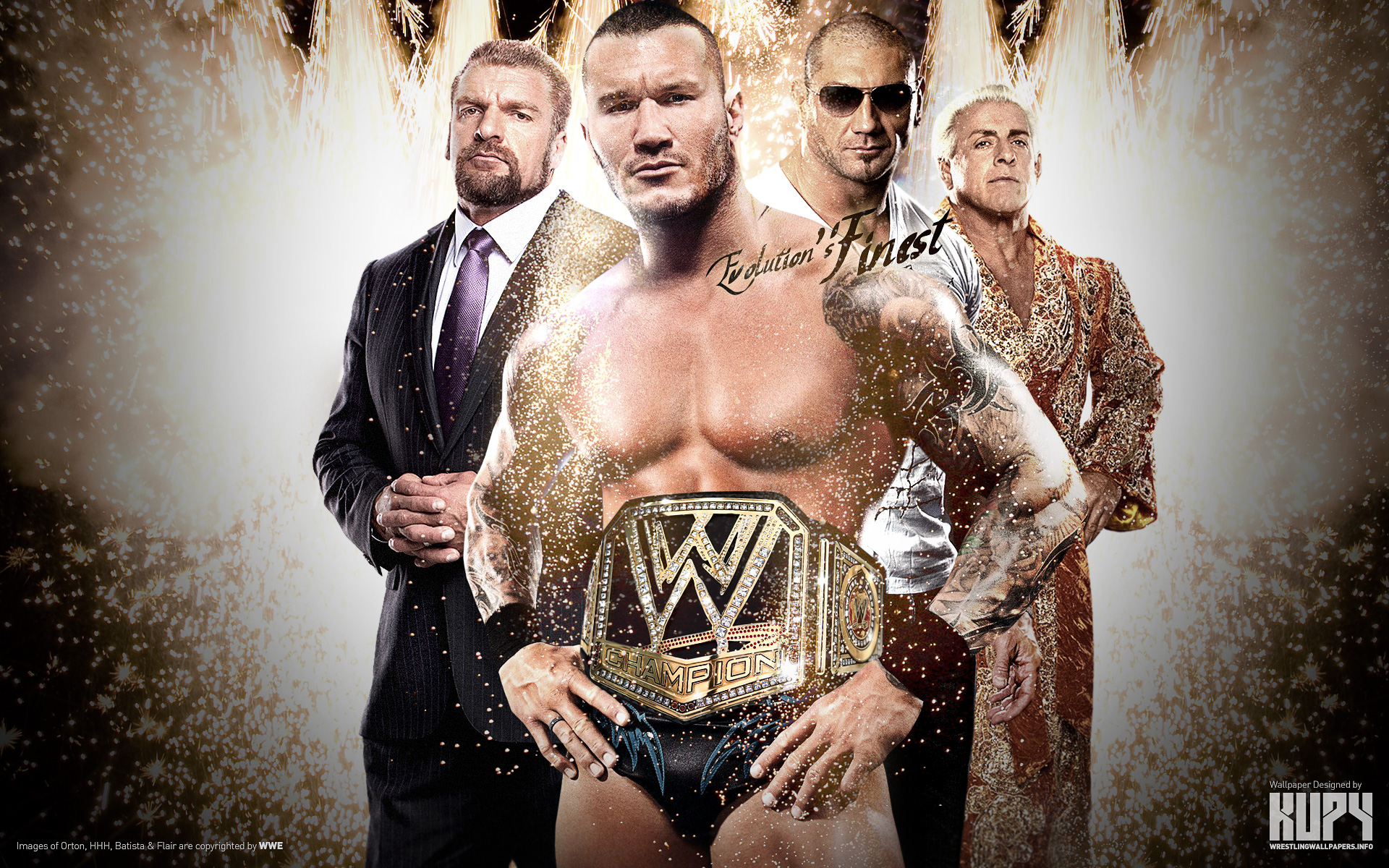 Randy Orton Wwe World Heavyweight Champion - HD Wallpaper 