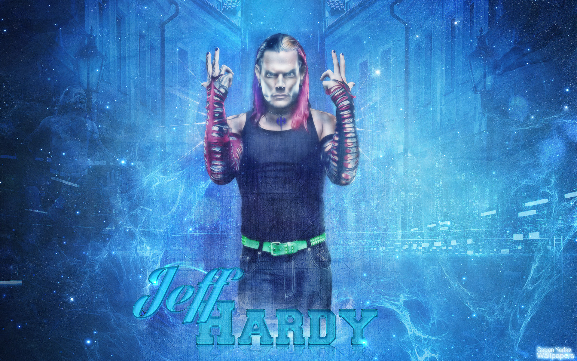 Magnificent Hd Wallpapers Collection Of Jeff Hardy - Jeff Hardy Blue - HD Wallpaper 