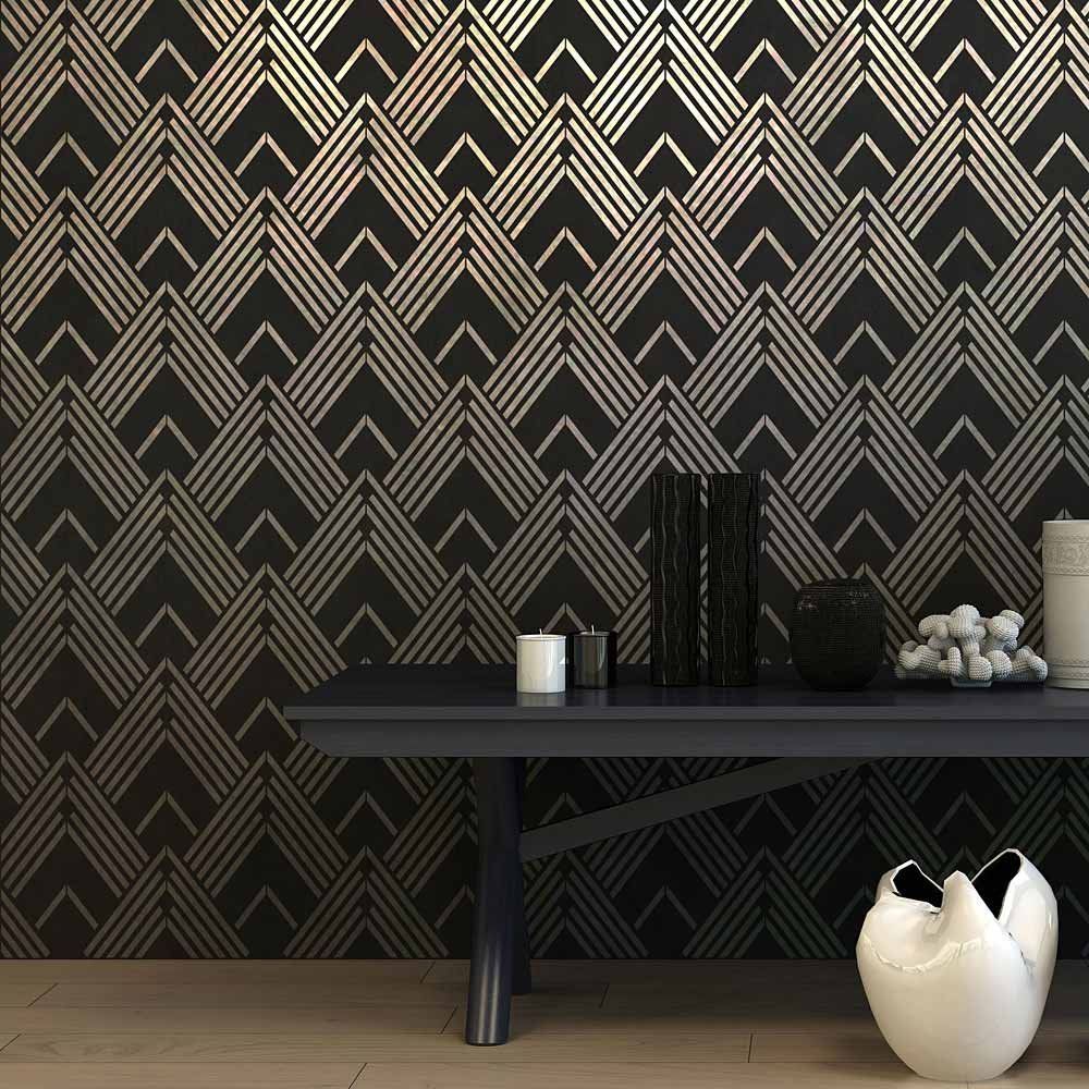Art Deco Wall Pattern - HD Wallpaper 