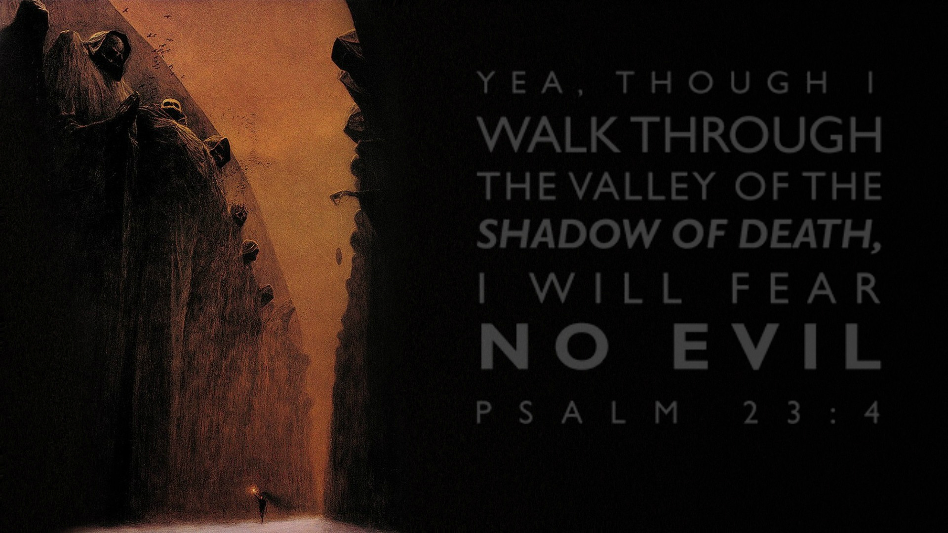 Psalm 23 4 - HD Wallpaper 