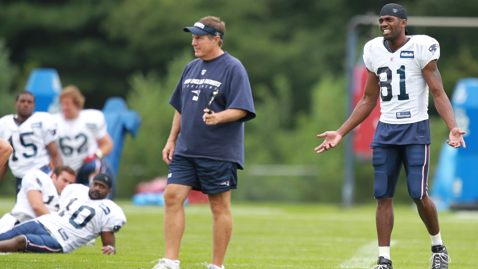 Randy Moss Bill Belichick - HD Wallpaper 