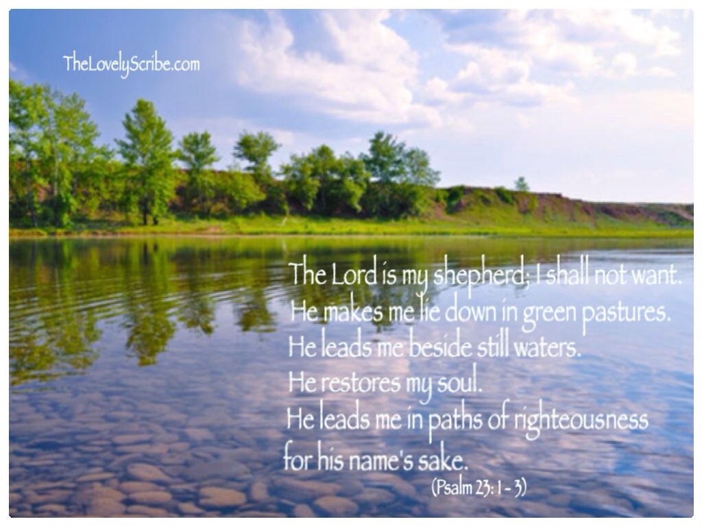 Psalm 23 - 1 - - Rio De Aguas Transparentes - HD Wallpaper 
