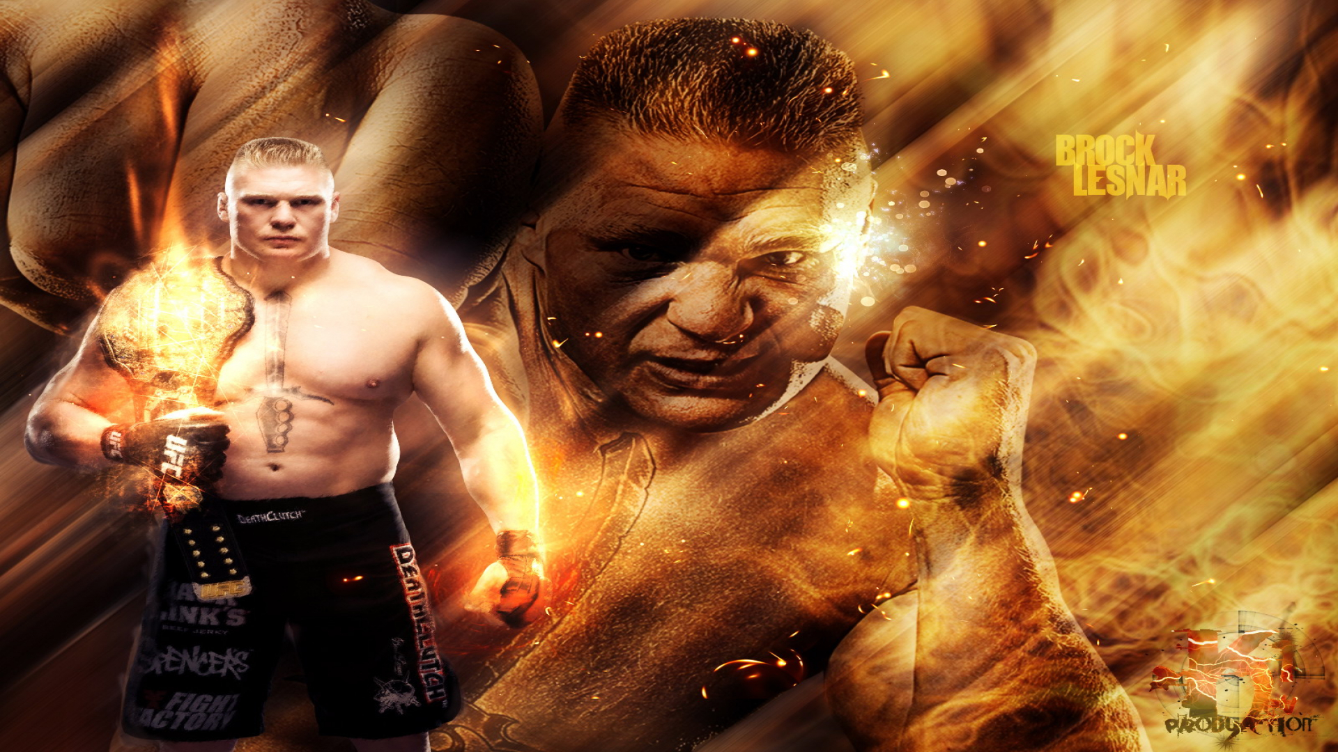 Brock Lesnar Hd Wallpaper Ufc - HD Wallpaper 