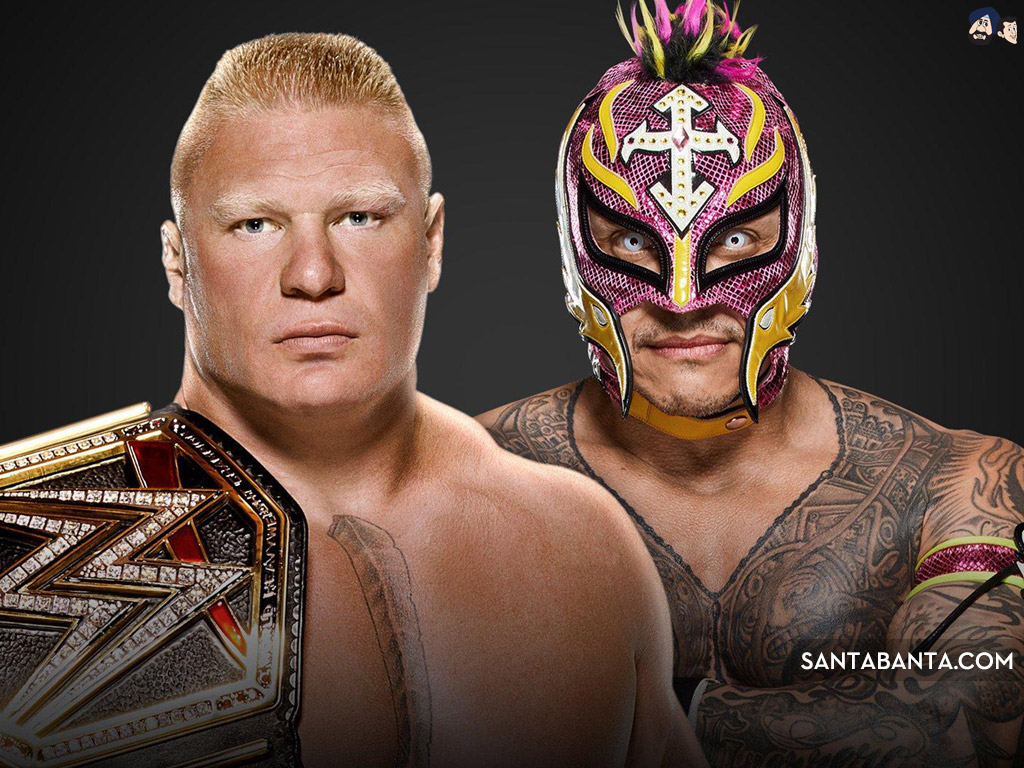 Brock Lesnar Rey Mysterio Survivor Series - HD Wallpaper 