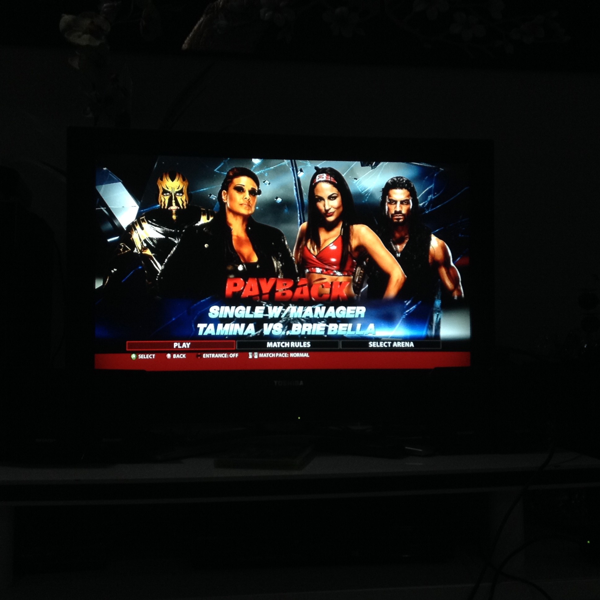 Wwe 2k Images Tamina W/ Goldust Vs - Led-backlit Lcd Display - HD Wallpaper 