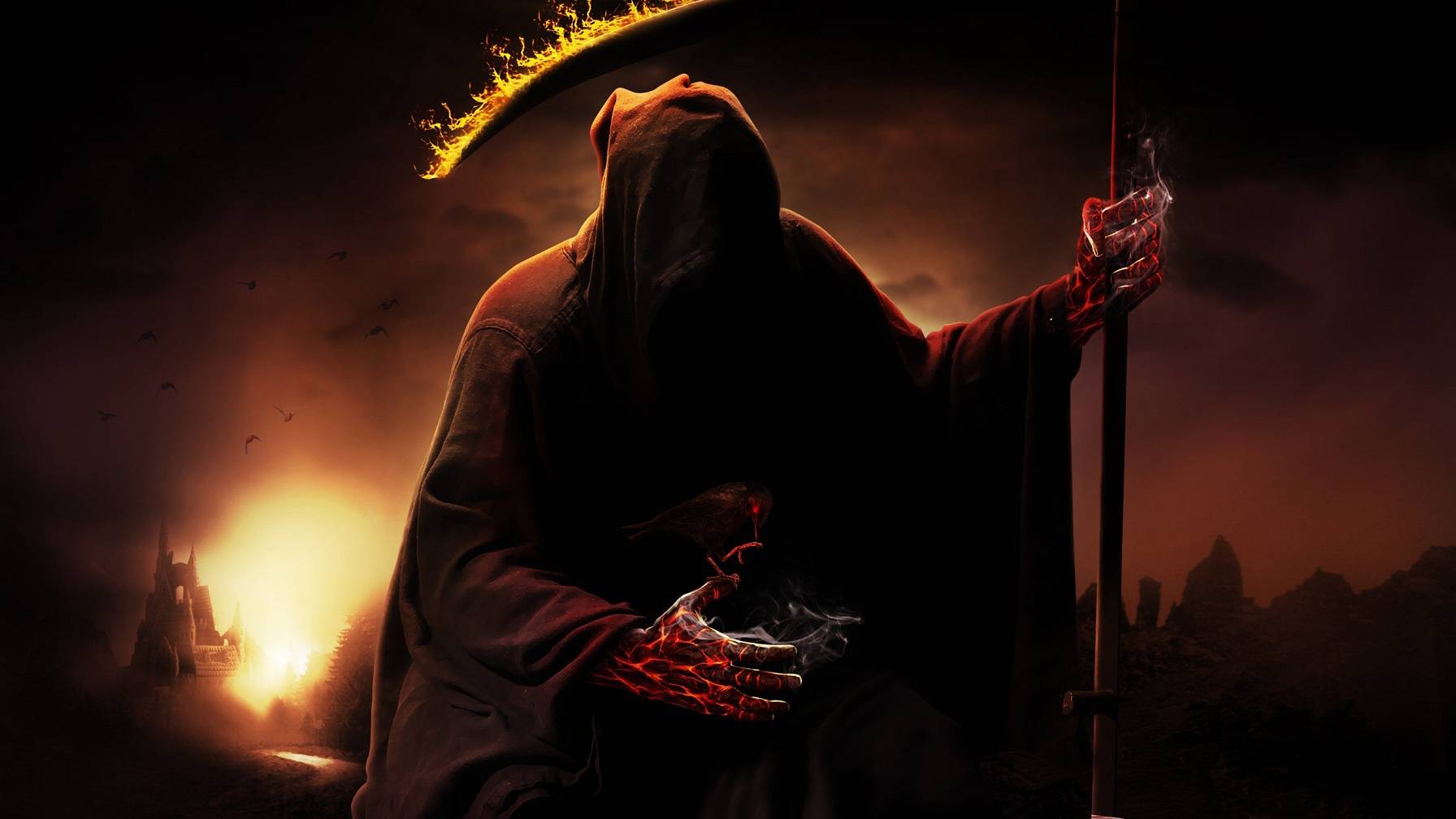 Dark Grim Reaper Download Wallpaper - Grim Reaper - HD Wallpaper 