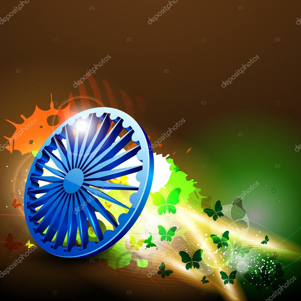 3d Flag Of India - HD Wallpaper 