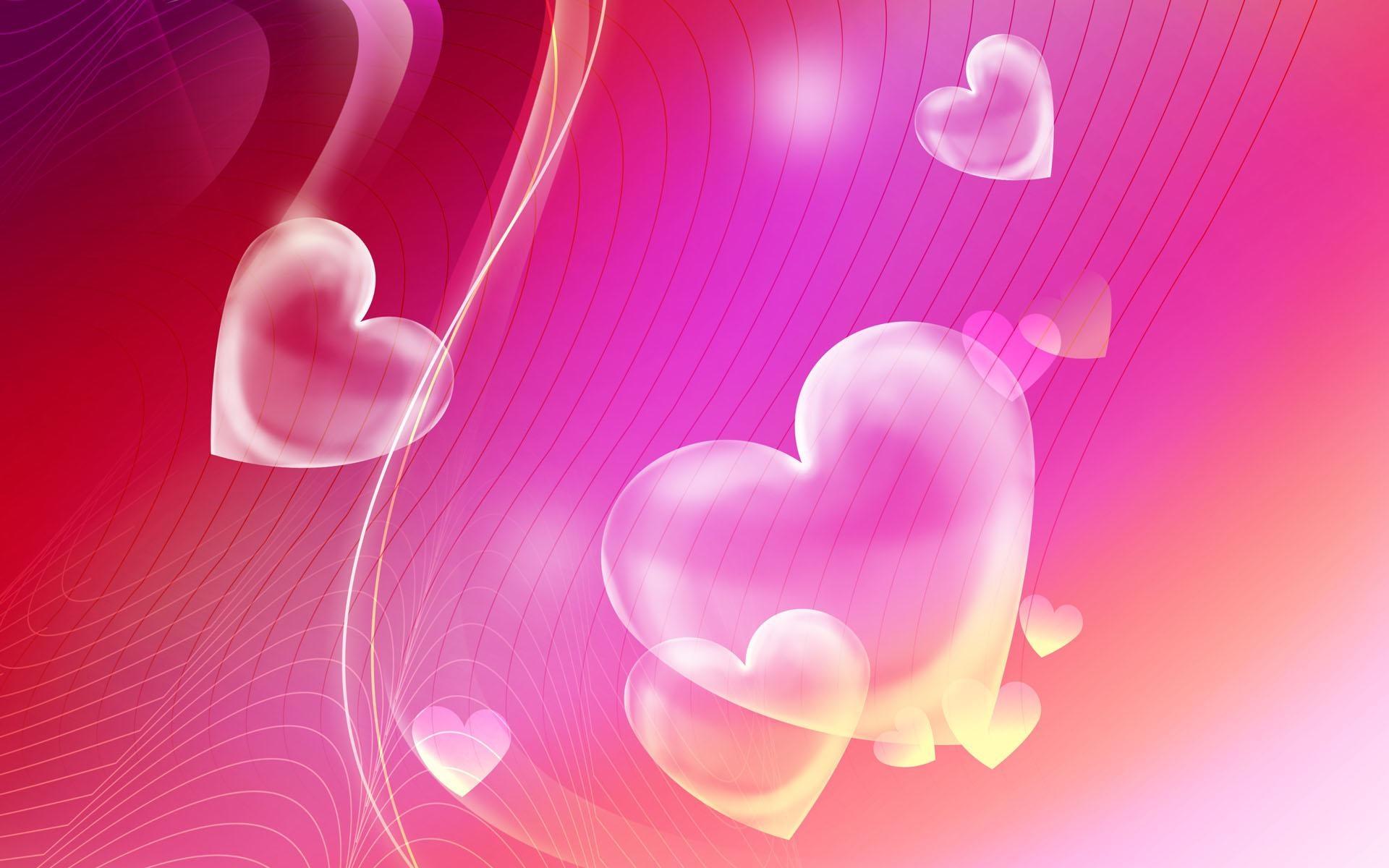 Pink Hearts Backgrounds - Hearts Backgrounds - HD Wallpaper 