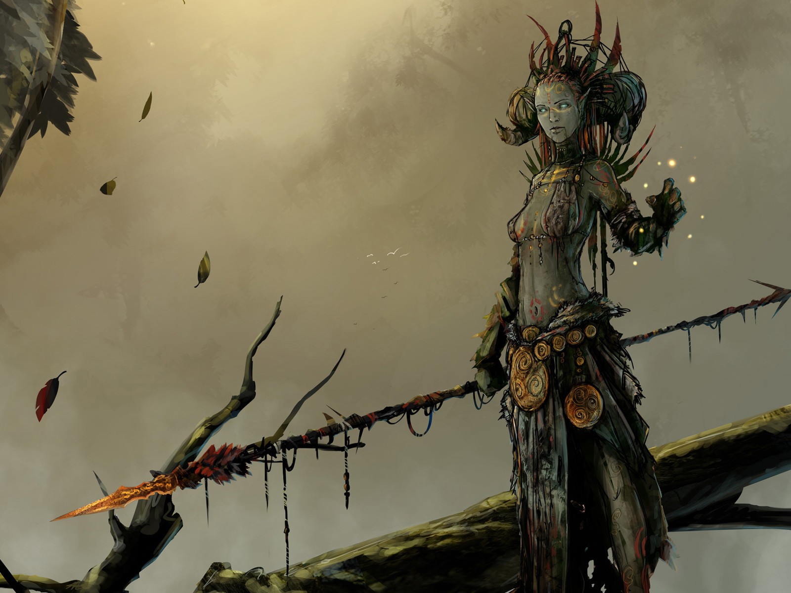 Wallpaper - Fantasy Art Shaman - HD Wallpaper 