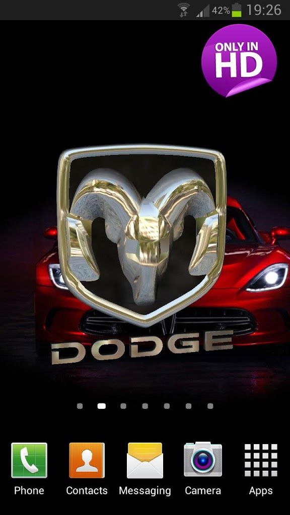 Dodge Logo Wallpaper - Samsung Wave 3 Menu - HD Wallpaper 