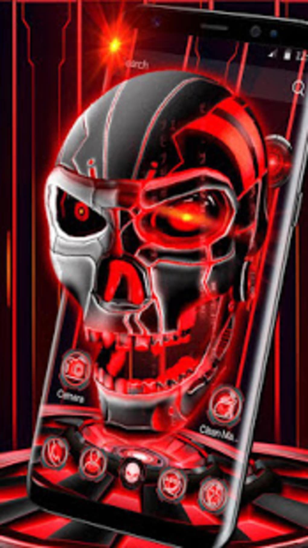 3d Skull Launcher Hd - HD Wallpaper 