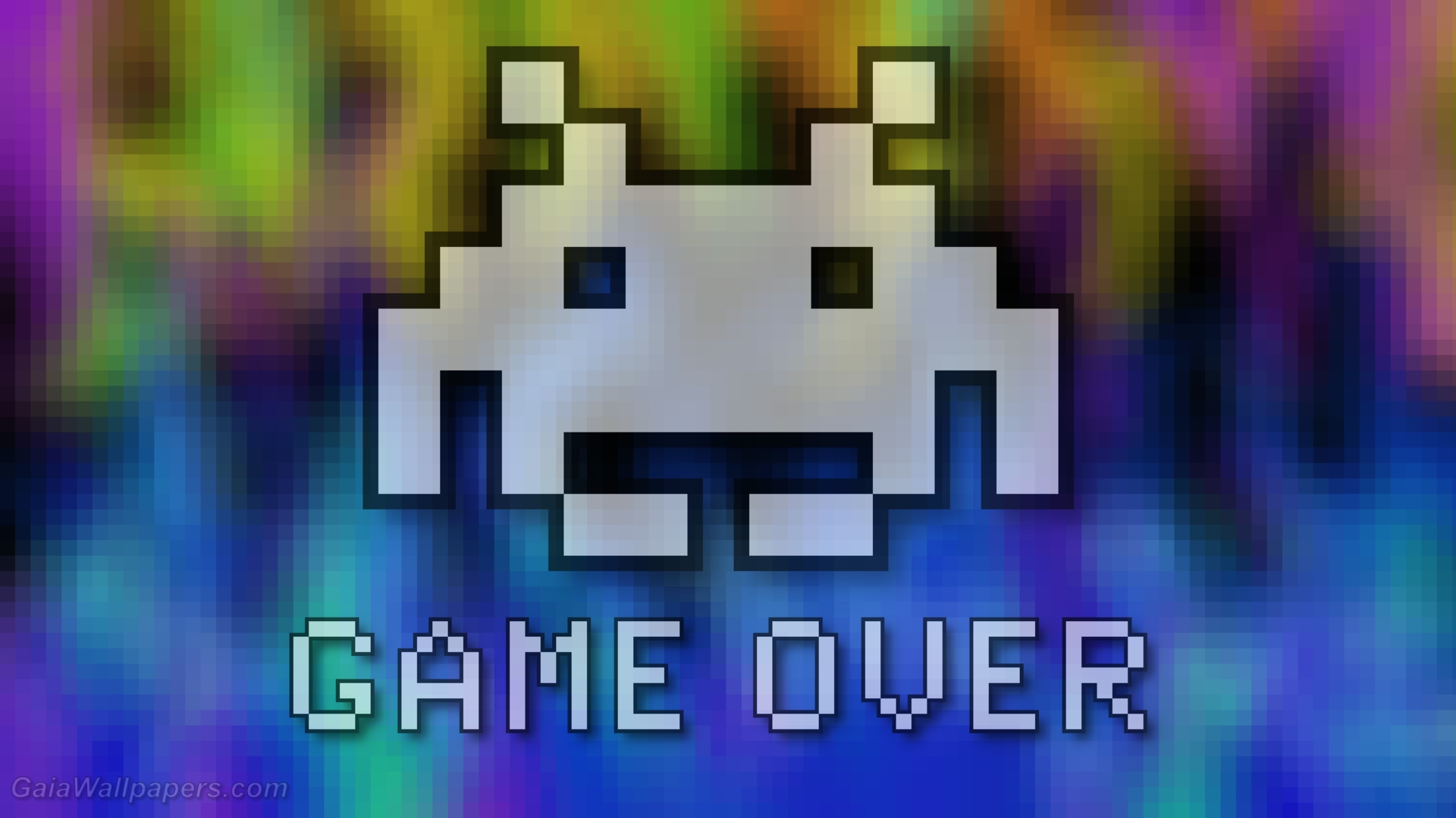 Game Over, Invader - Atari Pixel Art - HD Wallpaper 