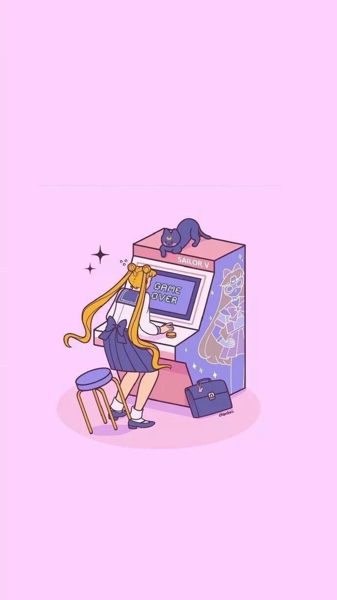 Sailor Moon And Wallpaper Image - Sailor Moon Arcade Anime - HD Wallpaper 