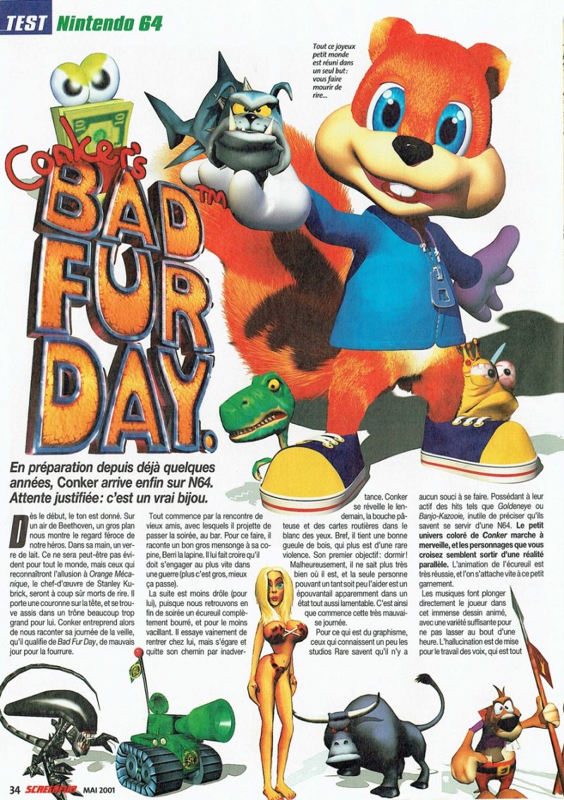 Conker's Bad Fur Day 2001 - HD Wallpaper 