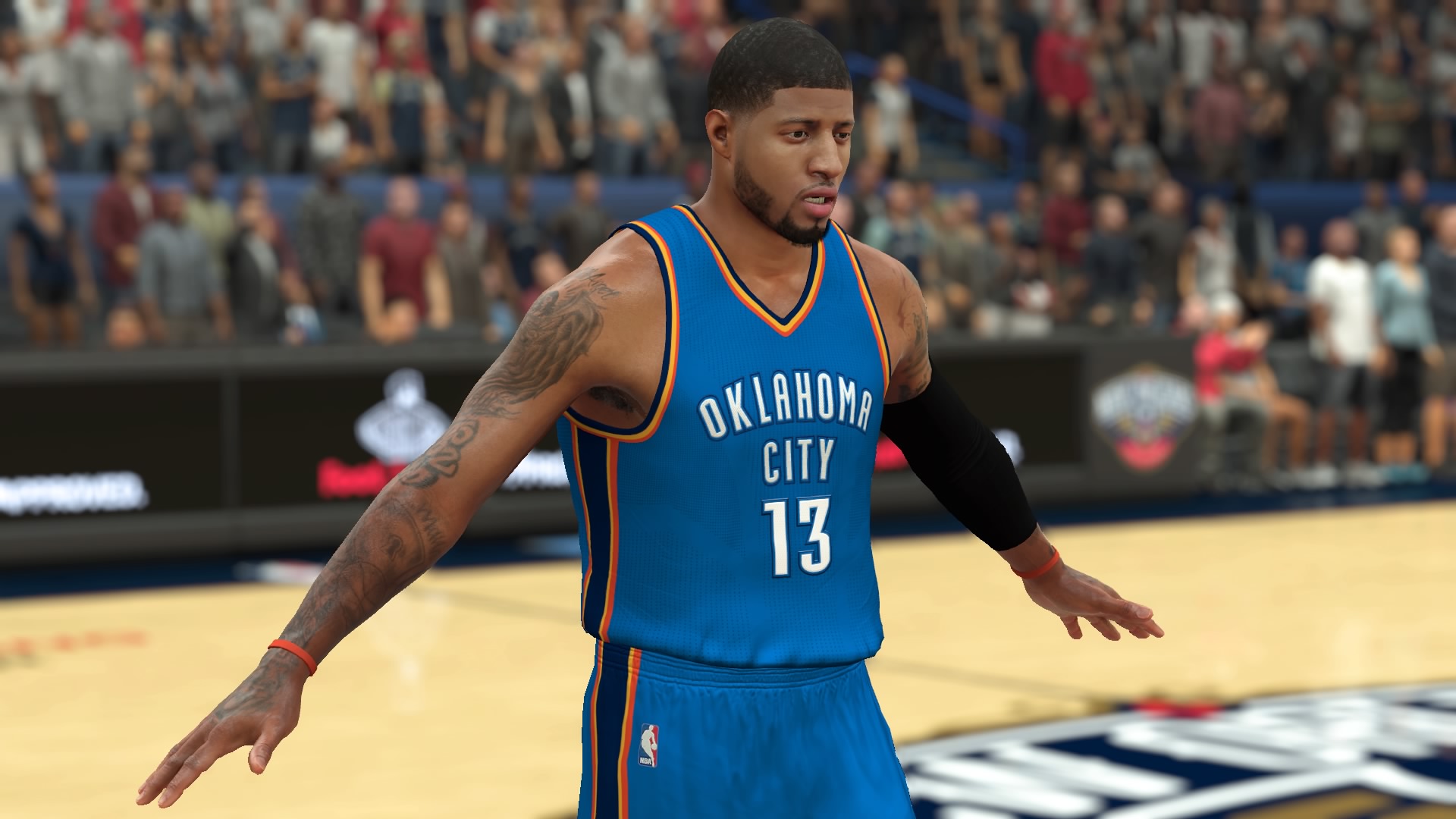 Paul George Thunder Wallpaper Hd Live Wallpaper - Nba 2k17 Okc Thunder - HD Wallpaper 