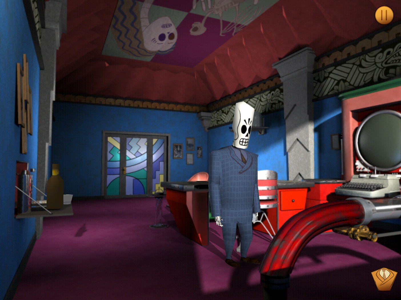Grim Fandango Gif - HD Wallpaper 