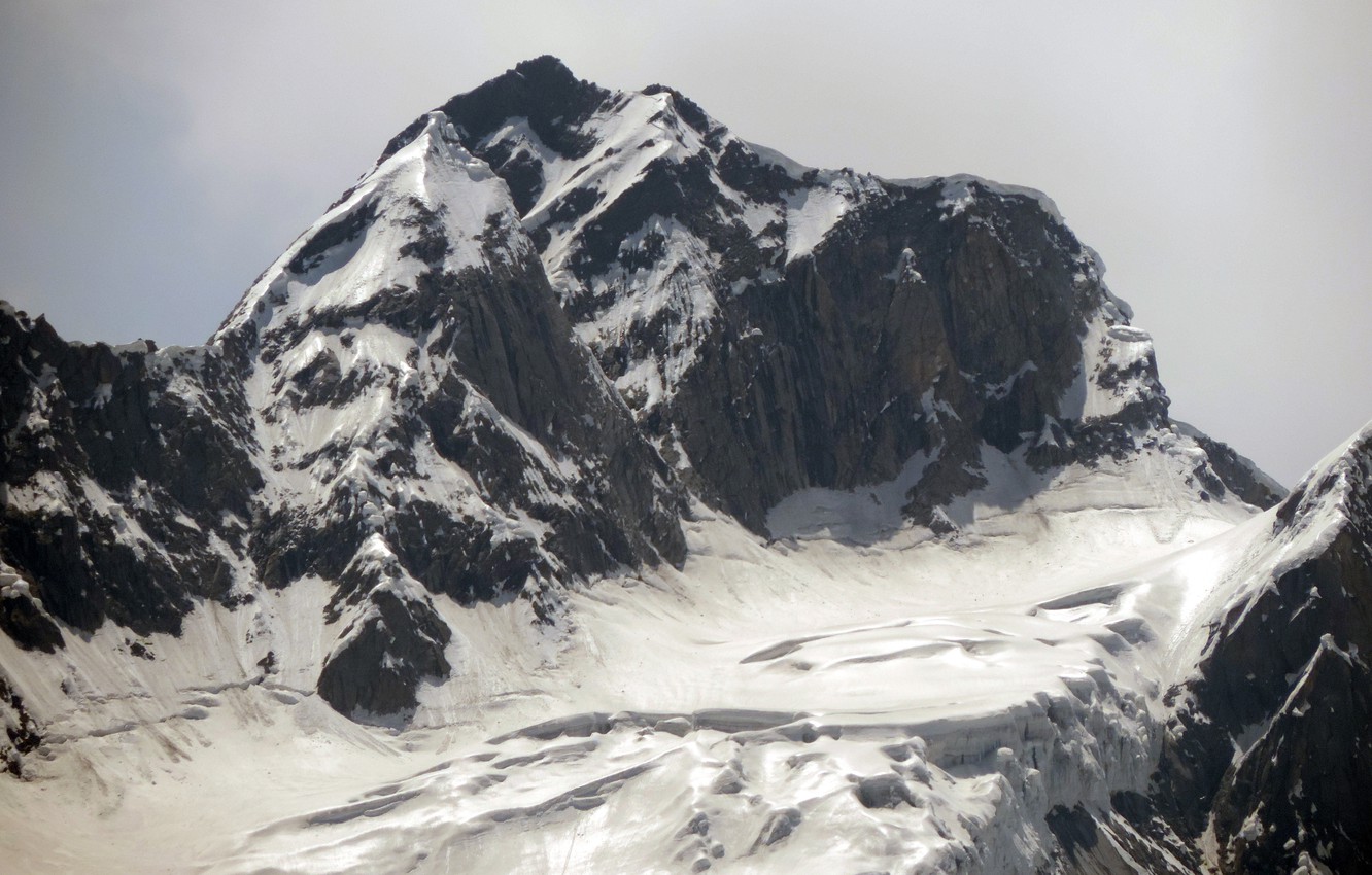 Photo Wallpaper Ice, Mountain, Cold, Suhart, Sliping - Summit - HD Wallpaper 
