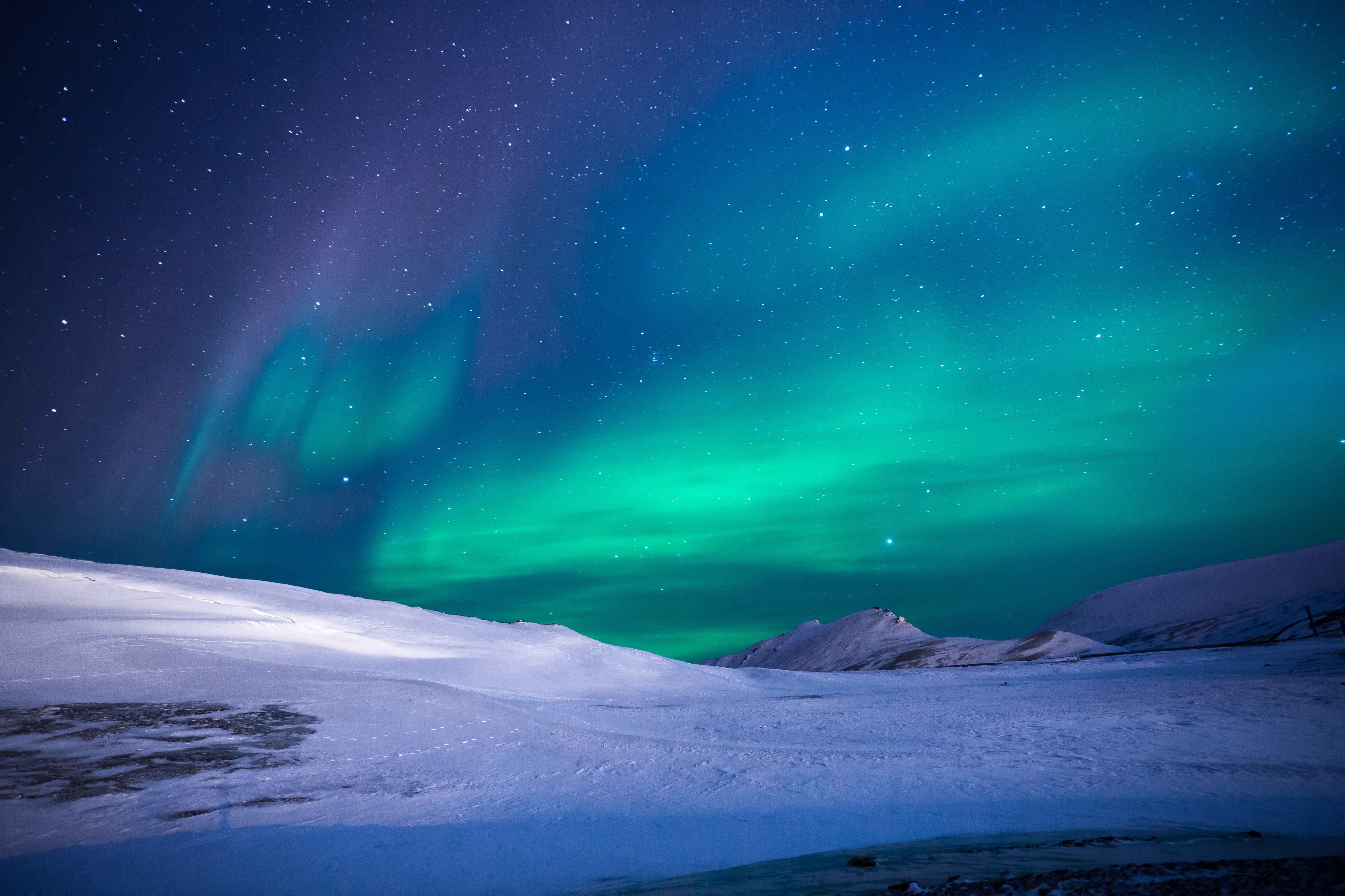 Northern Lights Iceland Views - HD Wallpaper 